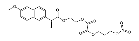 2-((2S)-2-(6-methoxy(2-naphthyl))propanoyloxy)ethyl 3-(nitrooxy)-propyl ethane-1,2-dioate Structure