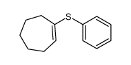 1-phenylsulfanylcycloheptene结构式