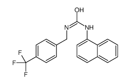 1-naphthalen-1-yl-3-[[4-(trifluoromethyl)phenyl]methyl]urea Structure