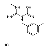 1-(N'-methylcarbamimidoyl)-3-(2,4,6-trimethylphenyl)urea,hydrochloride结构式