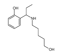 2-[1-(5-hydroxypentylamino)propyl]phenol结构式