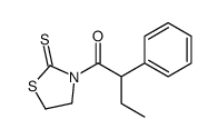 2-phenyl-1-(2-sulfanylidene-1,3-thiazolidin-3-yl)butan-1-one结构式