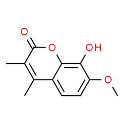 2H-1-Benzopyran-2-one, 8-hydroxy-7-methoxy-3,4-dimethyl- (9CI)结构式