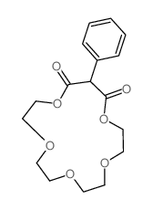 1,4,7,10,13-Pentaoxacyclohexadecane-14,16-dione,15-phenyl-结构式