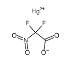 difluoro-nitro-acetic acid, mercury(II) salt Structure