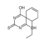 11-Ethyl-3-thioxo-2,4-diazaspiro[5.5]undec-8-ene-1,5-dione结构式