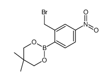 2-[2-(bromomethyl)-4-nitrophenyl]-5,5-dimethyl-1,3,2-dioxaborinane Structure