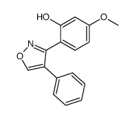 5-methoxy-2-(4-phenyl-isoxazol-3-yl)-phenol结构式