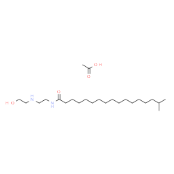 N-[2-[(2-hydroxyethyl)amino]ethyl]isooctadecanamide hydroxyacetate结构式