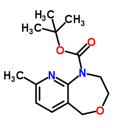 2-Methyl-2-propanyl 8-methyl-2,3-dihydropyrido[2,3-e][1,4]oxazepine-1(5H)-carboxylate Structure