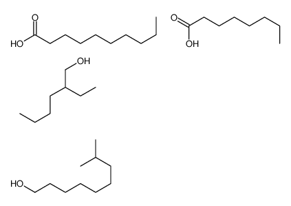 decanoic acid,2-ethylhexan-1-ol,8-methylnonan-1-ol,octanoic acid Structure