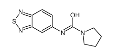 1-Pyrrolidinecarboxamide,N-2,1,3-benzothiadiazol-5-yl-(9CI)结构式