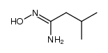 N'-hydroxy-3-methylbutanimidamide结构式