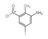 5-iodo-2-methyl-3-nitro-aniline结构式