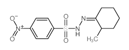 Benzenesulfonic acid,4-nitro-, 2-(2-methylcyclohexylidene)hydrazide structure
