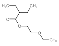 Butanoic acid,2-ethyl-, 2-ethoxyethyl ester structure