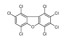 1,2,3,4,6,8,9-HEPTACHLORODIPHENYLENEOXIDE Structure