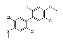 1,4-dichloro-2-(2,5-dichloro-4-methylsulfanylphenyl)-5-methylsulfanylbenzene结构式
