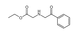 N-Phenacyl-glycin-aethylester Structure