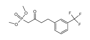 dimethyl (2-oxo-4-(3-(trifluoromethyl)phenyl)butyl)phosphonate结构式