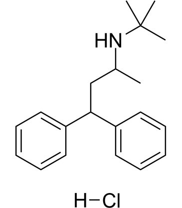 Terodiline hydrochloride structure