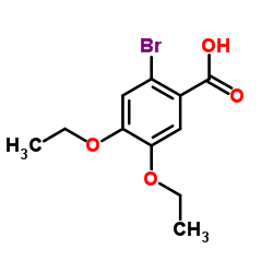 2-Bromo-4,5-diethoxybenzoic acid结构式