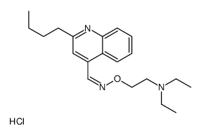 2-[(Z)-(2-butylquinolin-4-yl)methylideneamino]oxyethyl-diethylazanium,chloride结构式