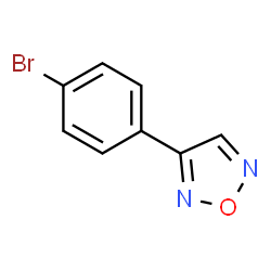 3-(4-溴苯基)-1,2,5-噁二唑结构式