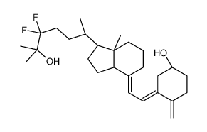 (1R,3Z)-3-[(2E)-2-[(3aS,7aR)-1-[(2R)-5,5-difluoro-6-hydroxy-6-methylheptan-2-yl]-7a-methyl-2,3,3a,5,6,7-hexahydro-1H-inden-4-ylidene]ethylidene]-4-methylidenecyclohexan-1-ol结构式