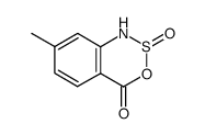 7-methyl-3,2,1-benzoxathiazin-4(1H)-one 2-oxide Structure