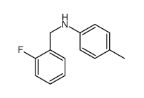 N-(2-Fluorobenzyl)-4-methylaniline Structure