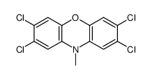 2,3,7,8-tetrachloro-10-methylphenoxazine结构式