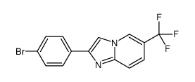 2-(4-Bromo-phenyl)-6-trifluoromethyl-imidazo[1,2-a]pyridine structure