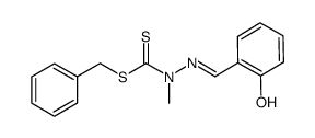 α-N-methyl-S-benzyl-β-N-(2-hydroxyphenyl)methylenedithiocarbazate结构式
