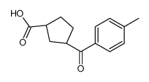 CIS-3-(4-METHYLBENZOYL)CYCLOPENTANE-1-CARBOXYLIC ACID structure