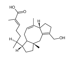 (6α,10β,11α,19E)-24-Hydroxyophiobola-2,7,19-trien-21-oic acid Structure