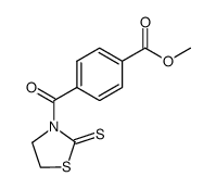 methyl 4-(2-thioxothiazolidine-3-carbonyl)benzoate结构式