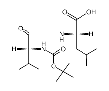 Nα-(t-butoxycarbonyl)-D-valylleucine结构式