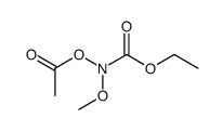 Carbamic acid,(acetyloxy)methoxy-,ethyl ester (9CI) Structure