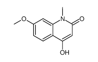 4-hydroxy-7-methoxy-1-methylquinolin-2(1H)-one结构式