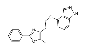 4-[2-(5-methyl-2-phenyl-1,3-oxazol-4-yl)ethoxy]-1H-indazole Structure