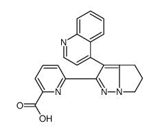 6-[3-(4-Quinolinyl)-5,6-dihydro-4H-pyrrolo[1,2-b]pyrazol-2-yl]-2- pyridinecarboxylic acid结构式