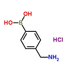 4-Aminomethylphenylboronicacidhydrochloride structure