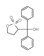 (2,2-dioxooxathiolan-3-yl)-diphenyl-methanol结构式