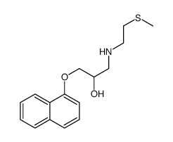 N-(S-methyl)mercaptoethylpropranolol结构式
