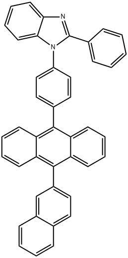 1-[4-(10-Naphthalen-2-yl-anthracen-9-yl)-phenyl]-2-phenyl-1H-benzoimidazole图片