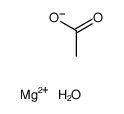 magnesium ethanoate monohydrate Structure