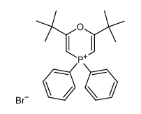 bromure de oxa-1-phosphonia-4 di ter-butyl-2,6-diphenyl-4,4-cyclohexadiene-2,5结构式