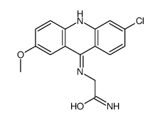 2-[(6-chloro-2-methoxyacridin-9-yl)amino]acetamide结构式