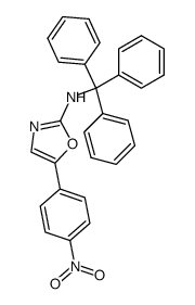 5-p-nitrophenyl-2-triphenylmethyloxazole结构式